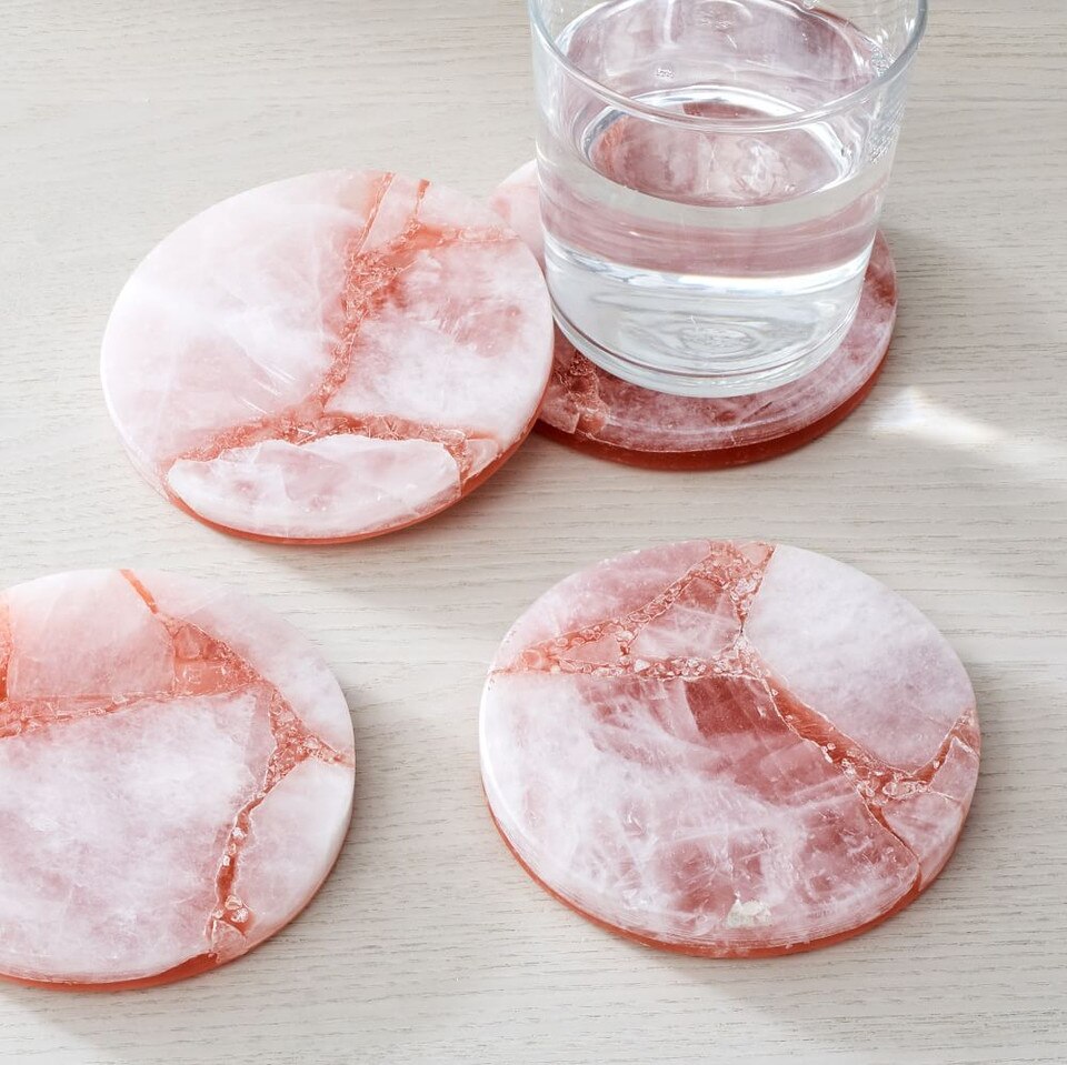 Stone Quartz Coasters (Set of 4) West Elm Australia